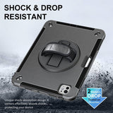 4smarts iPad Pro 11 (M4/M5) Suojakotelo Rugged Case Grip Musta