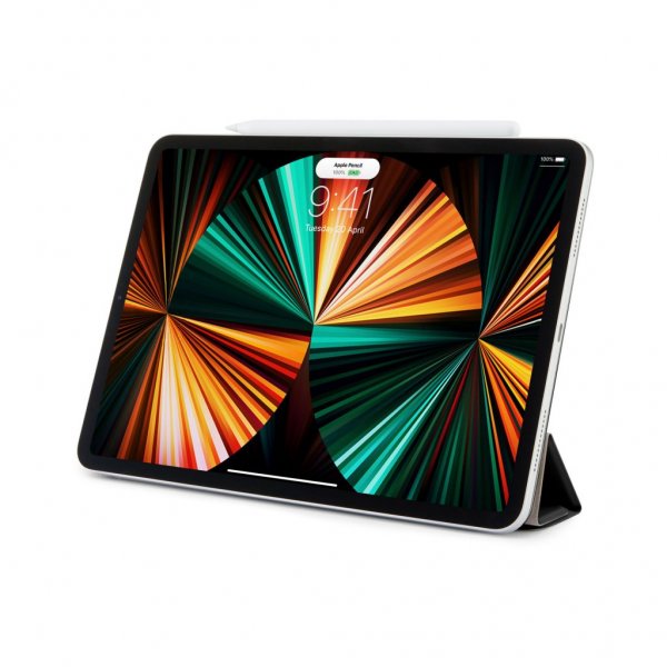 Pipetto iPad Pro 12.9 (gen 4/5/6) Kotelo Origami No4 folio Musta