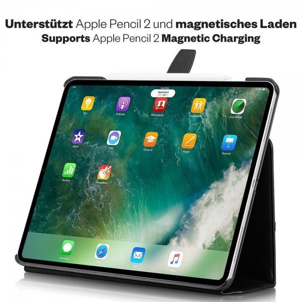 KAVAJ iPad Pro 12.9 (sukupolvi 4/5/6) Suojakotelo London Musta