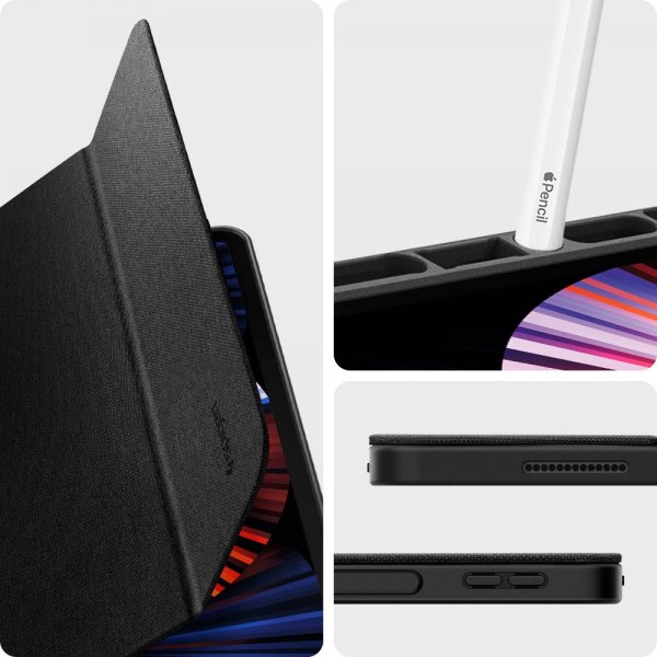 Spigen iPad Pro 12.9 (4/5/6. sukupolvi) Urban Fit -suojakuori, musta