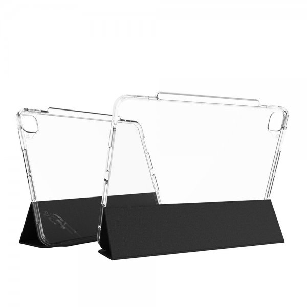 ZAGG iPad Pro 13 (M4/M5) Folio Crystal Palace -suojakotelo, musta/läpinäkyvä