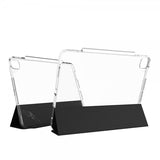 ZAGG iPad Pro 13 (M4/M5) Folio Crystal Palace -suojakotelo, musta/läpinäkyvä