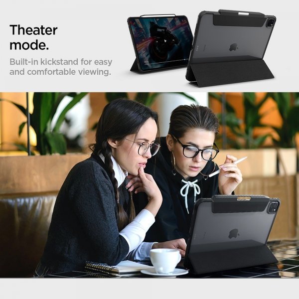 Spigen iPad Pro 13 (M4/M5) Ultra Hybrid Pro -suojakuori, musta