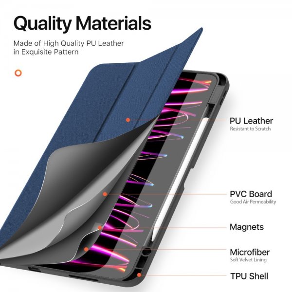 Dux Ducis iPad Pro 13 (M4/M5) Suojakotelo DOMO Series Sininen