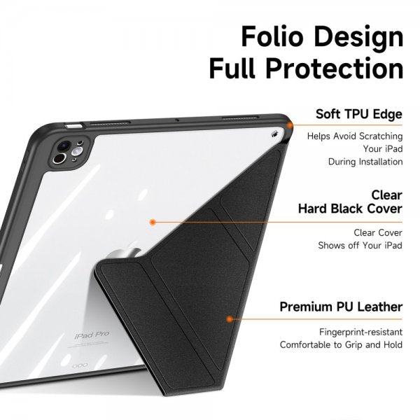 Dux Ducis iPad Pro 13 (M4/M5) Fodral Magi Series Musta