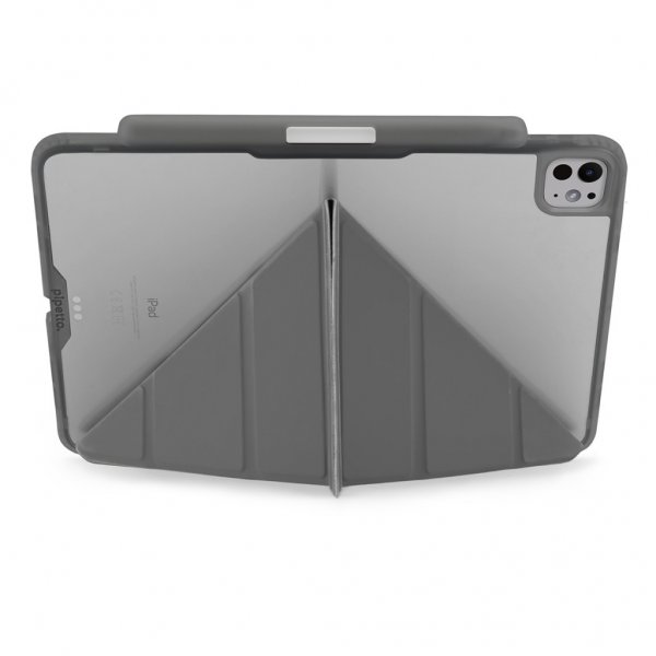 Pipetto iPad Pro 13 (M4/M5) -suojakotelo Origami No3 Pencil Case, harmaa