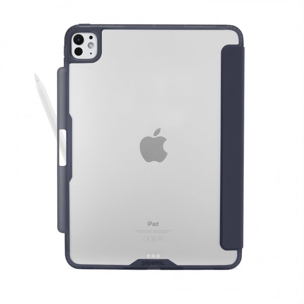 Pipetto iPad Pro 13 (M4/M5) -suojakotelo Origami No3 Pencil Case, tummansininen