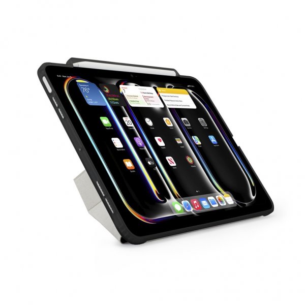 Pipetto iPad Pro 13 (M4/M5) Suojakotelo Origami No3 Pencil Case Musta