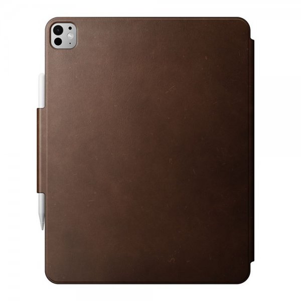 Nomad iPad Pro 13 (M4/M5) Folio-kotelo, nahka, ruskea