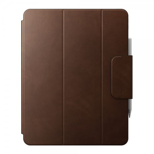 Nomad iPad Pro 13 (M4/M5) Folio-kotelo, nahka, ruskea