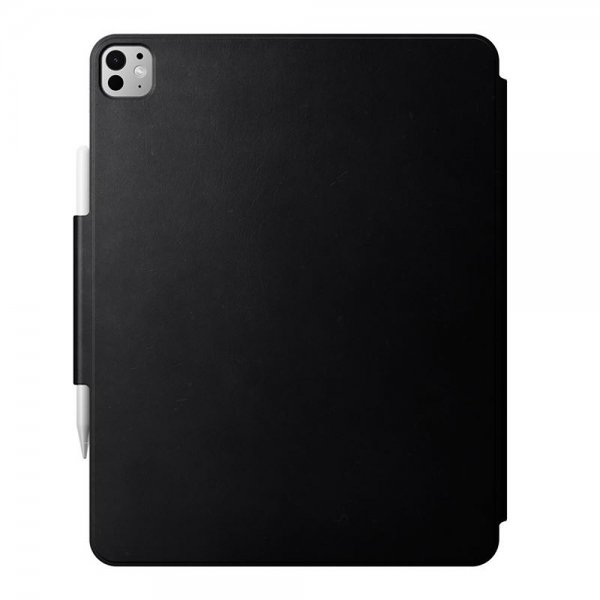 Nomad iPad Pro 13 (M4/M5) -kotelo, nahkainen Folio, musta