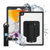 Armor-X iPad 10.2 (sukupolvi 7/8/9) Suojakuori Vedenkestävä Kotelo Musta Läpinäkyvä