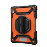 Urban Armor Gear (UAG) iPad 10.9 (10. sukupolvi)/iPad 11 (A16) Plasma Kickstand & Handstrap -suojakotelo, oranssi-musta