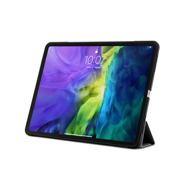 Pipetto iPad Pro 11 (2./3./4. sukupolvi) TPU Origami-kotelo, musta