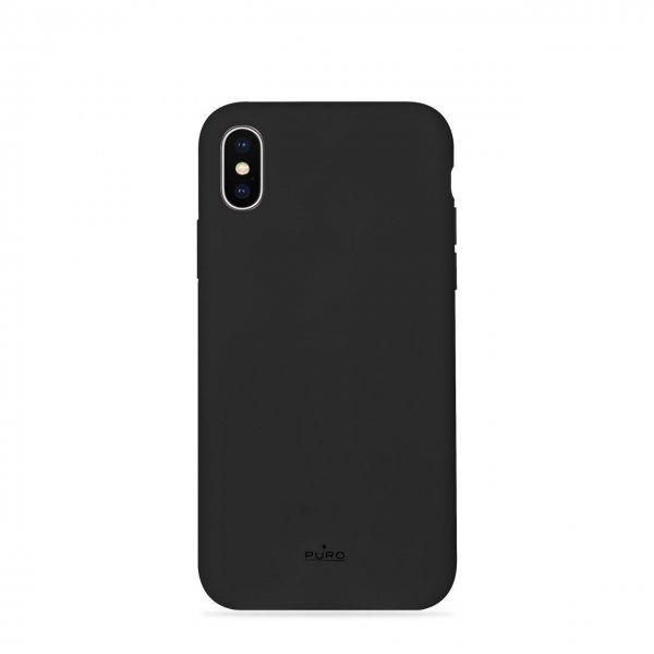 Puro iPhone X/Xs -kuori Icon Musta