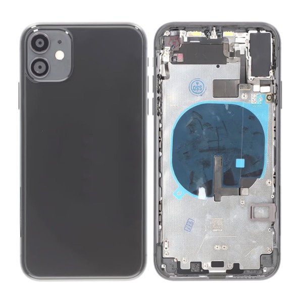 iPhone 11 Takakansi ja Kehys Premium - Musta