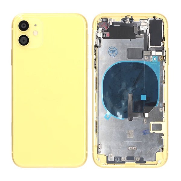 iPhone 11 Takakansi täydellä kehyksellä Premium - Keltainen