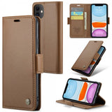 CaseMe iPhone 11 -suojakotelo 023-sarja Ruskea
