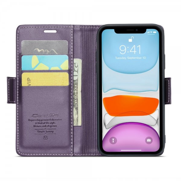 CaseMe iPhone 11 Kotelo 023 Series Violetti