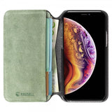 Krusell iPhone 11 -kotelo Broby PhoneWallet Olive