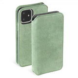 Krusell iPhone 11 -kotelo Broby PhoneWallet Olive