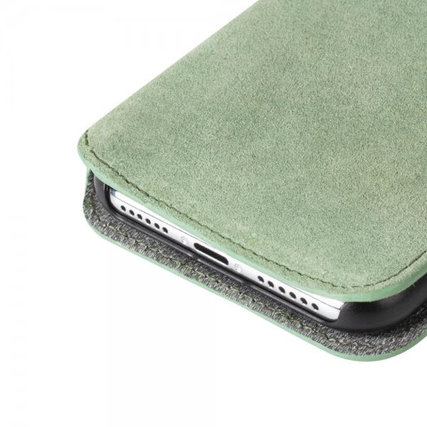 Krusell iPhone 11 -kotelo Broby PhoneWallet Olive