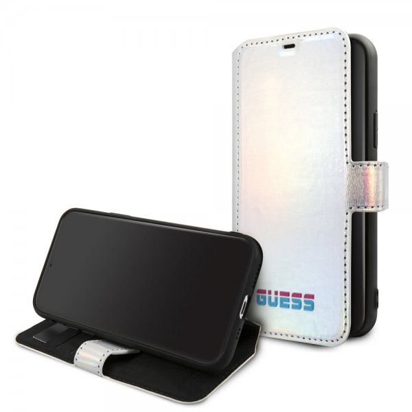 Guess iPhone 11 -kotelo Iridescent Cover, hopea