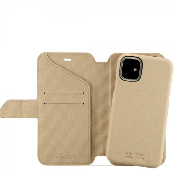 holdit iPhone 11 -suojakotelo, Stockholm, irrotettava kuori, Caramel Beige