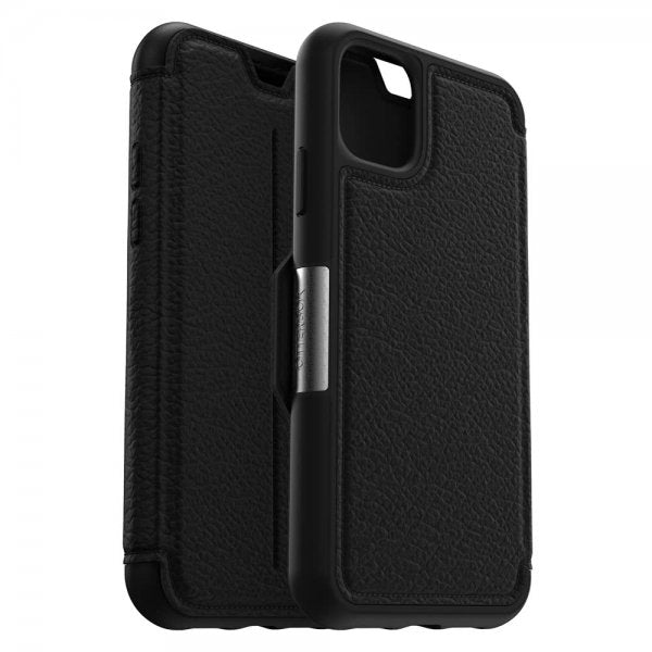 Otterbox iPhone 11 Kotelo Strada Series Aitoa Nahkaa Musta