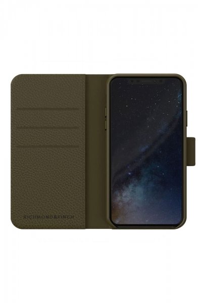 Richmond & Finch iPhone 11 -lompakkokotelo, irrotettava kuori, smaragdinvihreä