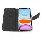 Celly iPhone 11 -kotelo Wally Wallet Case, musta