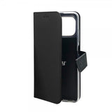 Celly iPhone 11 -kotelo Wally Wallet Case, musta