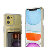 Rvelon iPhone 11 Kuoret Korttipidike Läpinäkyvä