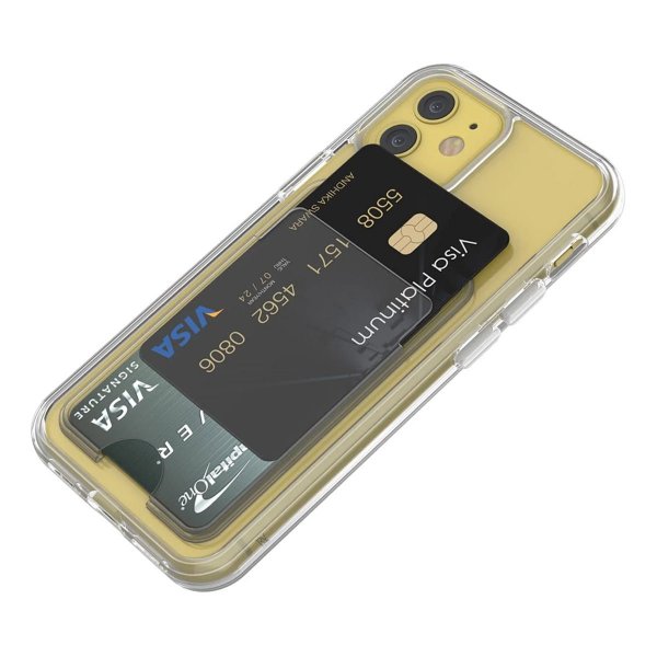Rvelon iPhone 11 Kuoret Korttipidike Läpinäkyvä