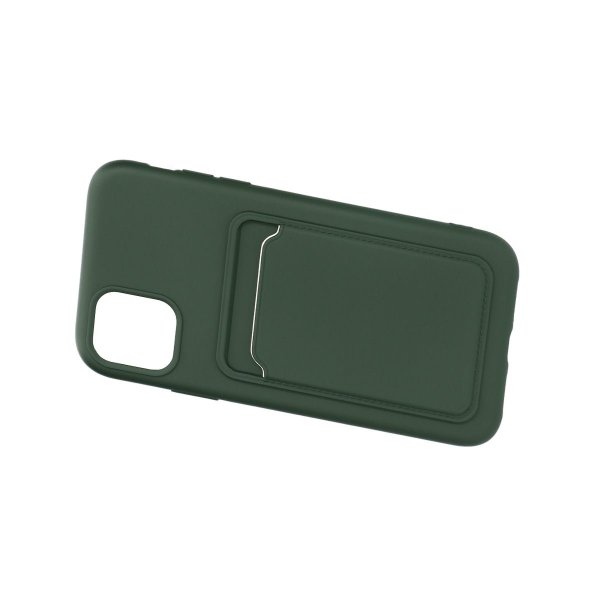 iPhone 11 Suojakuori Korttipidikkeellä Vihreä