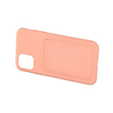 iPhone 11 -suojakuori, korttipidike, vaaleanpunainen