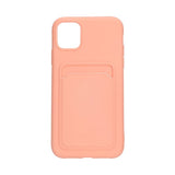 iPhone 11 -suojakuori, korttipidike, vaaleanpunainen