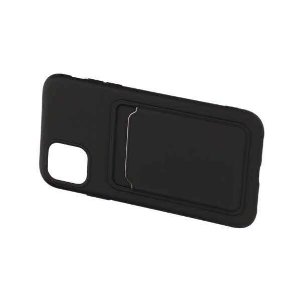 iPhone 11 Suojakuori Korttipidike Musta