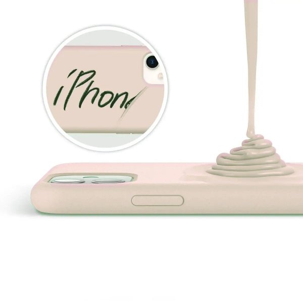 Rvelon iPhone 11 -suojakuori, silikonia, beige