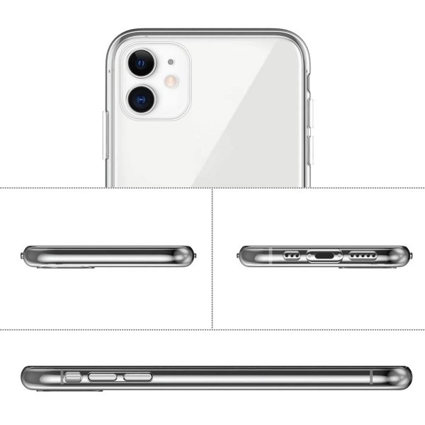 iPhone 11 Iskunkestävä TPU-läpinäkyvä kuori