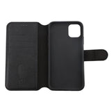 Rvelon iPhone 11 Kotelo Aidosta Nahasta Musta