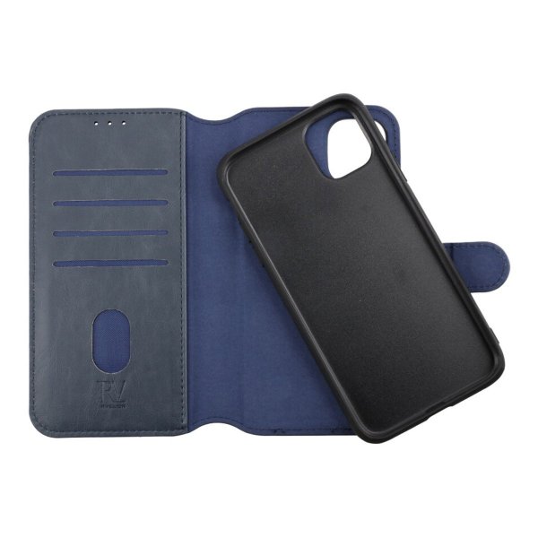 Rvelon iPhone 11 -kotelo, magneettinen, irrotettava kuori, sininen