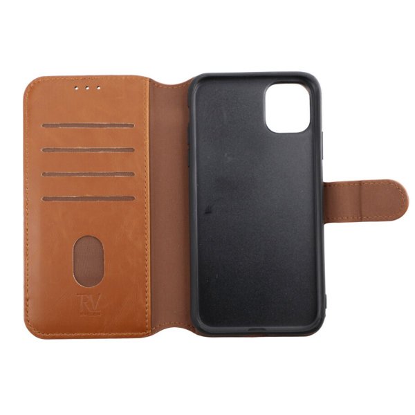 Rvelon iPhone 11 -kotelo, magneettisesti irrotettava kuori, ruskea