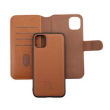 Rvelon iPhone 11 -kotelo, magneettisesti irrotettava kuori, ruskea