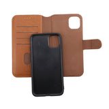 Rvelon iPhone 11 -kotelo, magneettisesti irrotettava kuori, ruskea