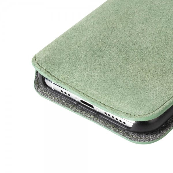 Krusell iPhone 11 Pro -kotelo Broby PhoneWallet Olive