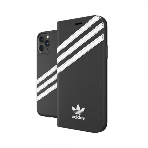 Adidas iPhone 11 Pro -suojakuori TAI lompakkokotelo musta-valkoinen