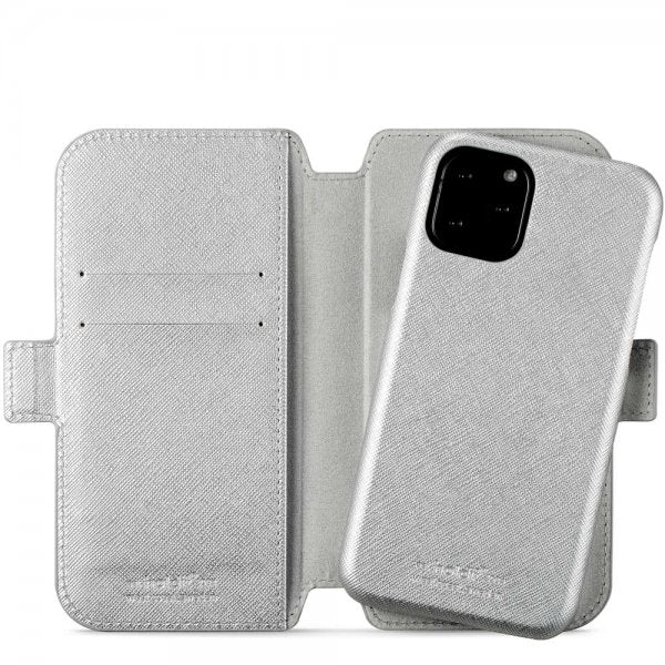 holdit iPhone 11 Pro Kotelo Stockholm Irrotettava Kuori Hopea