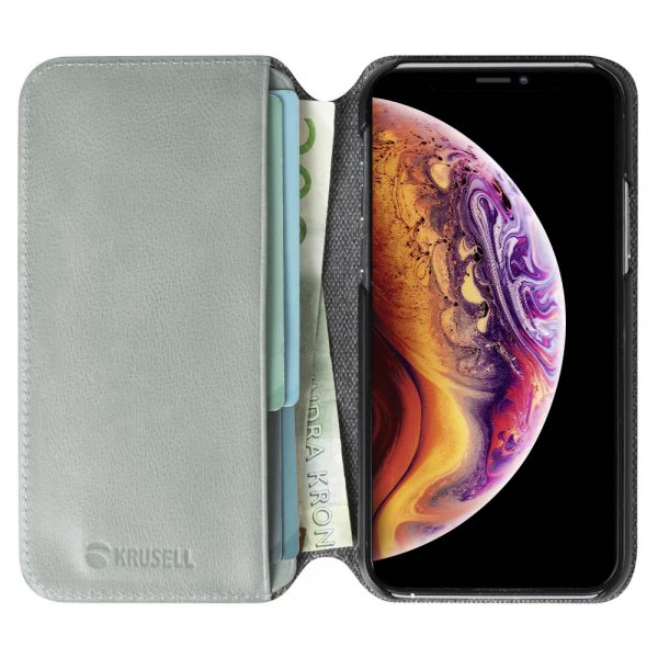 Krusell iPhone 11 Pro Sunne PhoneWallet -kotelo, Vintage Grey