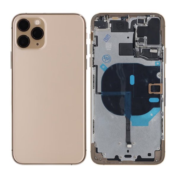 iPhone 11 Pro Max Takakansi ja Koko Kehys Premium - Kulta